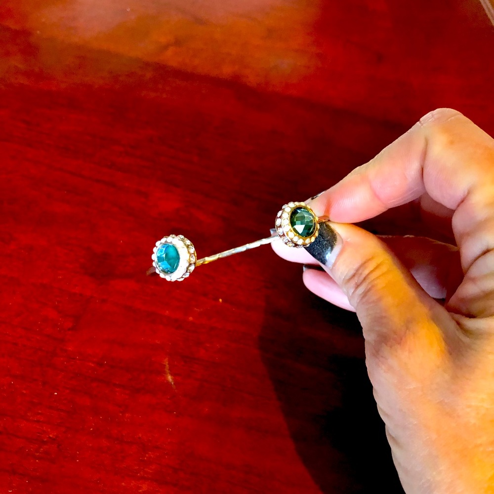 Beautiful Cuff Bracelet with Sparkling Stone Accents